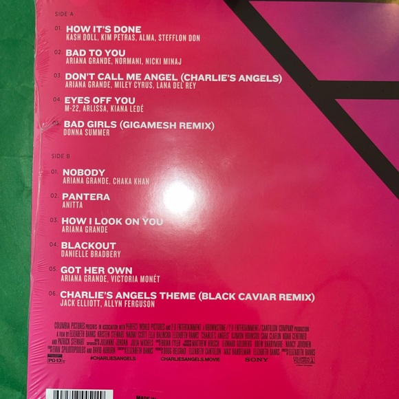 Charlie’s Angels - Motion Picture Soundtrack 12” UO Purple Vinyl - Picture 4 of 7